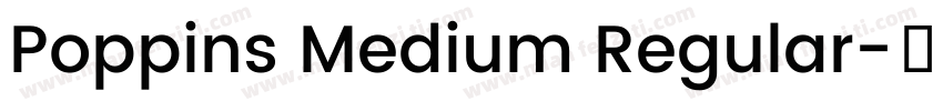 Poppins Medium Regular字体转换